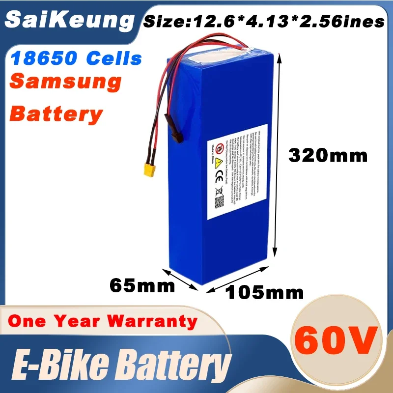 60V lithium battery 20Ah 30Ah 40Ah 50Ah  electric bike battery 72V high power motor electric bicycle scooter 18650 battery pack