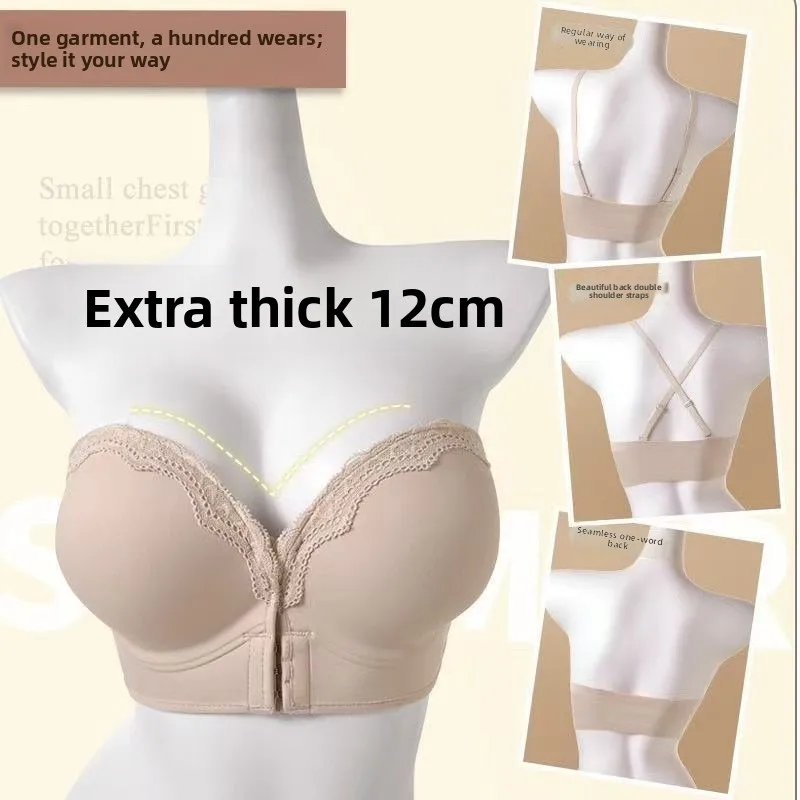 

Сексуальный бюстгальтер без бретелек с застежкой спереди, свадебный бюстгальтер-бюстье с мягкой подкладкой 12 см, противоскользящий клей для платьев с открытой спиной