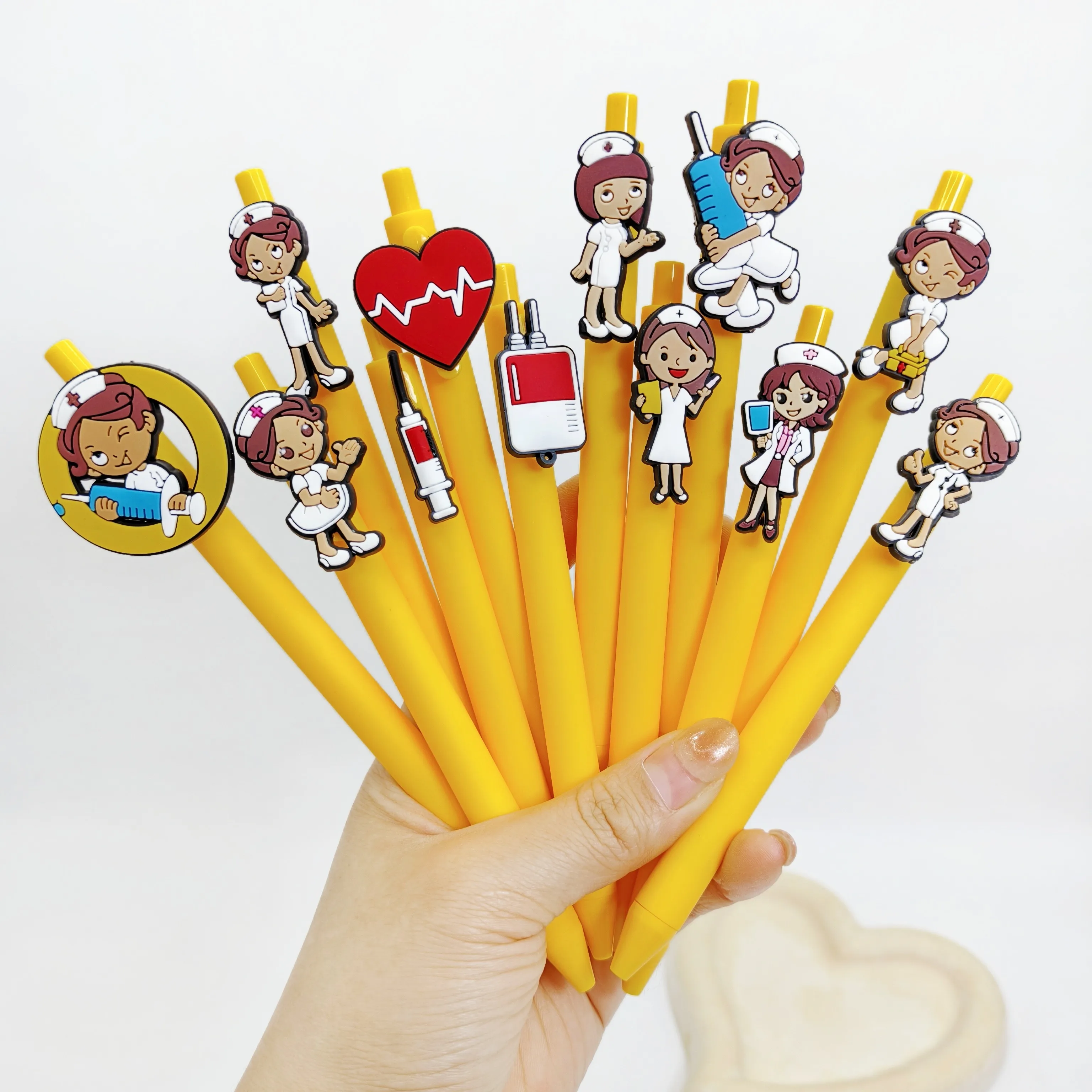 

10 шт./15 шт. шариковые ручки с тематикой медицинского персонала, серия для здравоохранения, шариковые ручки, студенческие фирменные шариковые ручки