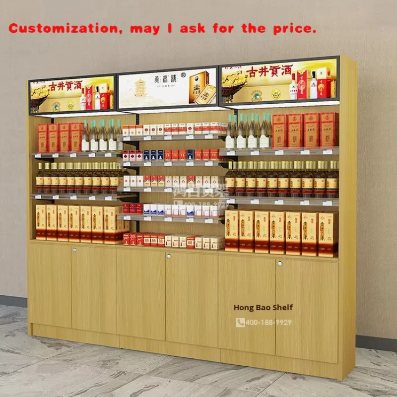 

на заказ. Комбинация винного шкафа Hongbai, новый удобный магазин, супермаркет, многофункциональный кассовый аппарат, деревянный суперм
