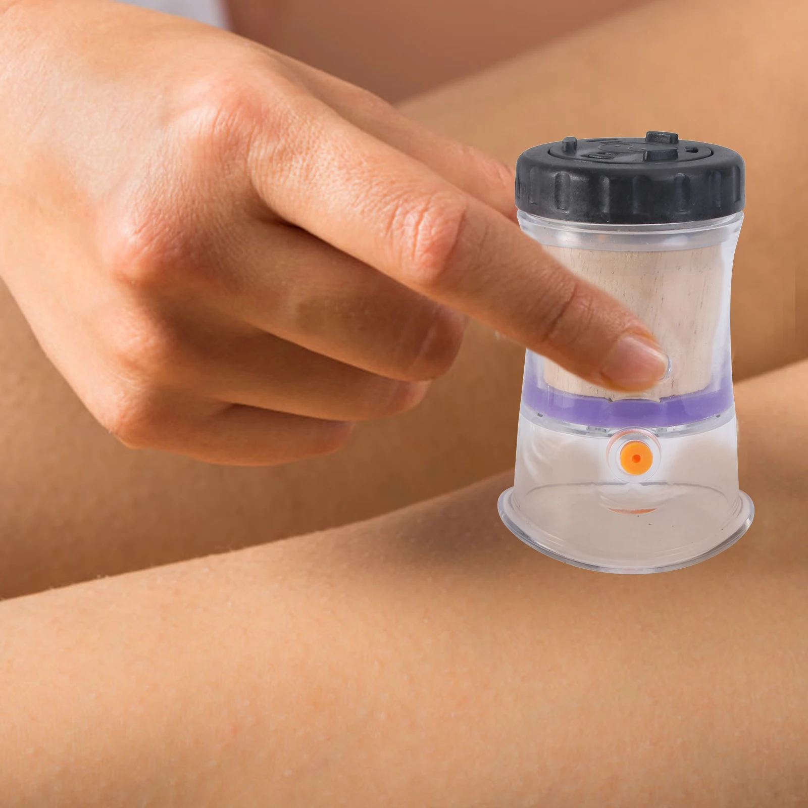 

Portable Moxibustion Tank Body Acupoint Massage Arm Therapy Device Anti- Strong Suction Anti-Slip Resin Cupping