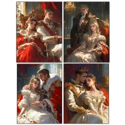 Cartoon Prince and Princess 5D DIY Diamond Art Painting New Product 2024 Cross Embroidery Set Handmade Diamond  Home Decoration