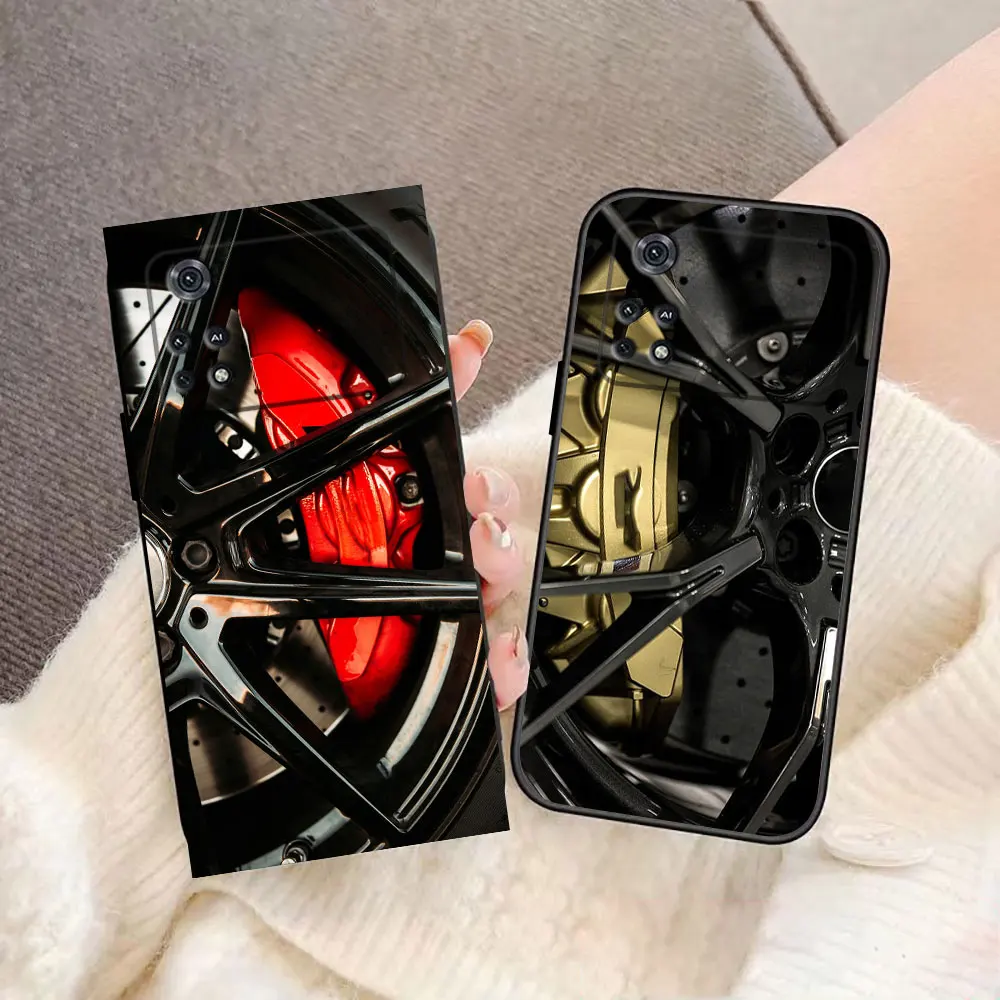 Luxury Sports Car Wheel Caliper Phone Case For Xiaomi 10T 11 11T 12T 13 13T 14 Poco X5 X4 X3 M6 M5 M4 M3 F6 F5 F4 F3 GT NFC Case