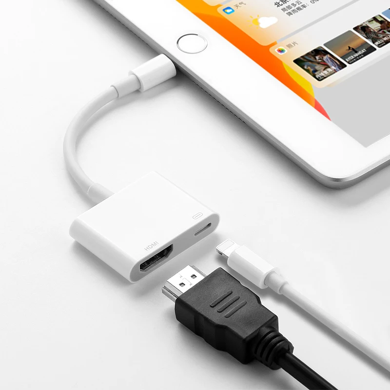 OTG Lightning USB Adapter Converter For Apple iPad Air 3 2 mini 4 5 iPad 10.2 9.7 HUB 3.5mm Jack HDMI Dock Connect Keyboard Came