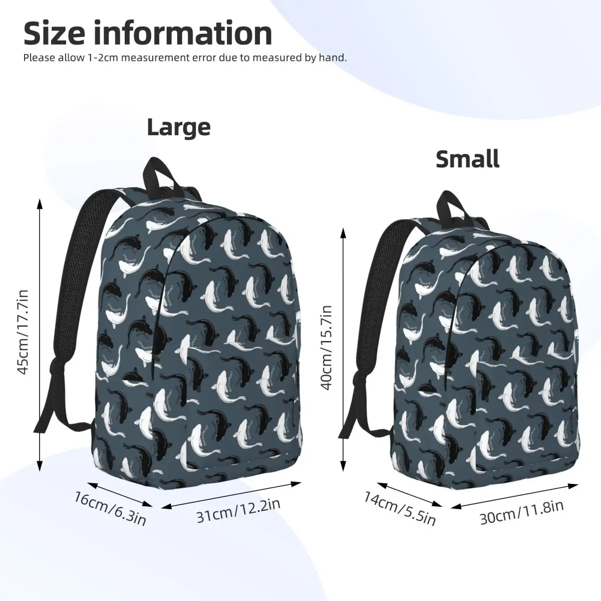 Gojou Satoru And Getou Suguru Koi Fishes Backpack Student BookBag Kids School Bag Computer Shoulder Bags for Boys Girls