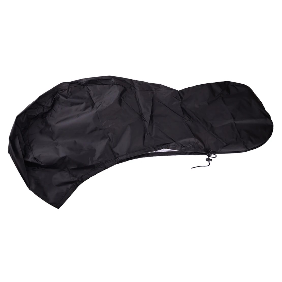 Full Outboard Motor Dust Rain Protection Cover Black 420D Oxford Fabric Fit for 6hp to 15hp