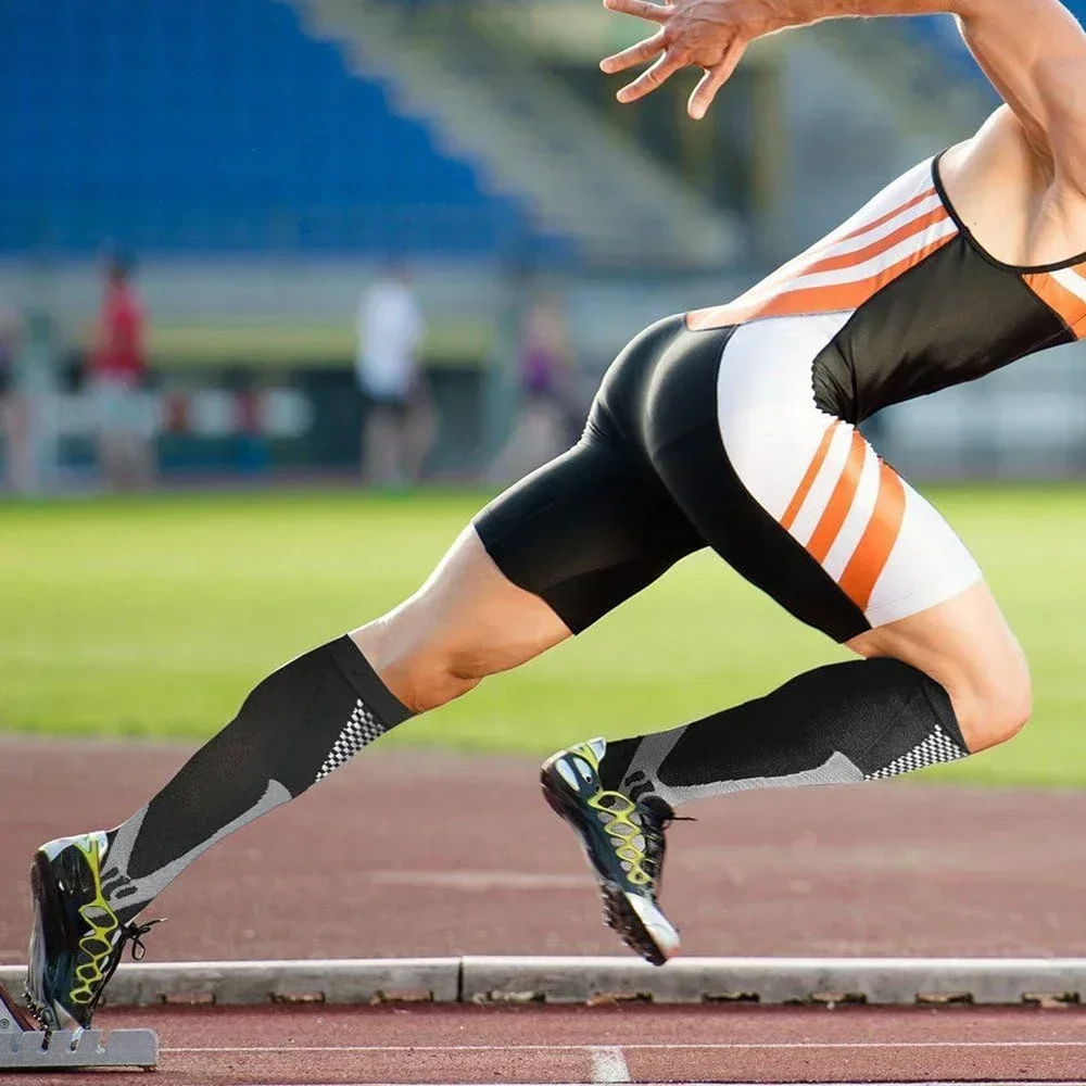 3 paia uomo donna calzini sportivi a compressione calze infermieristiche mediche prevengono le vene varicose calzino gravidanza infermieristica calcio atletico