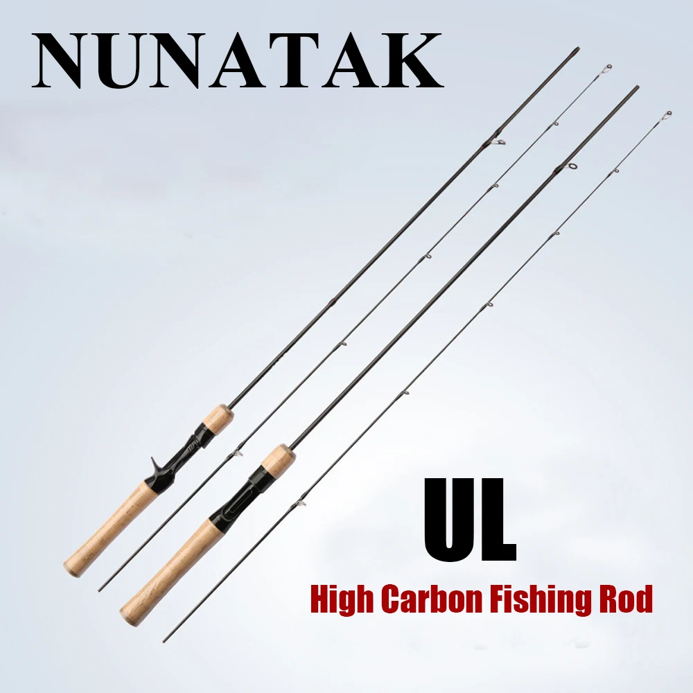 

2024 NUNATAK Fishing Rod High Carbon 2 Sections UL Casting/Spinning Rod Multipurpose Rod Super Hard Lightweight Design Sea Rods