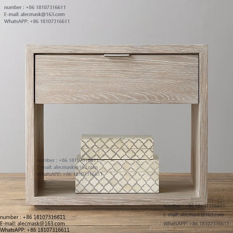 

French rural retro Italian modern side table simple children's bedside