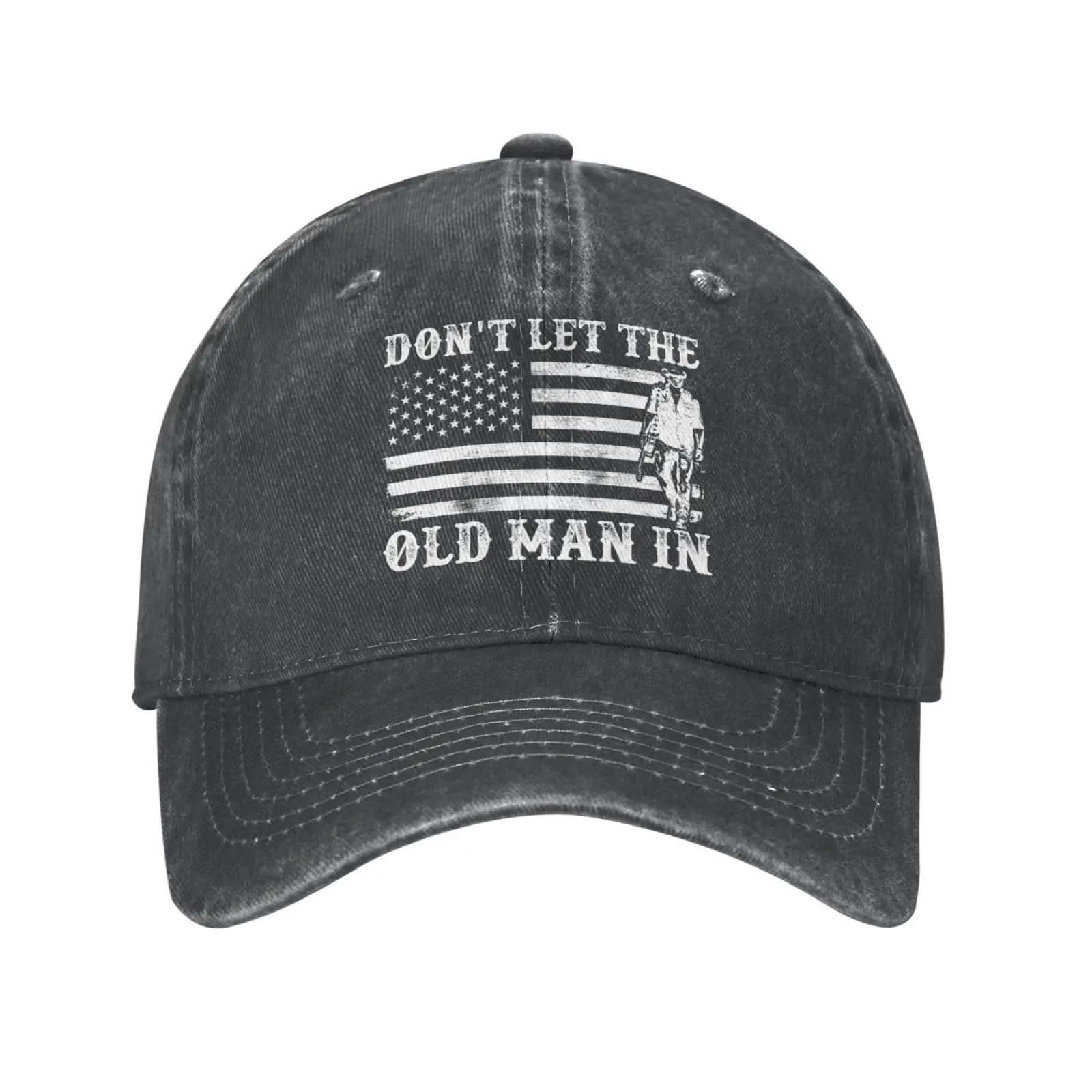 Don't let The Old Man in Baseball Hat Classic Caps Adjustable Strap for Men Women