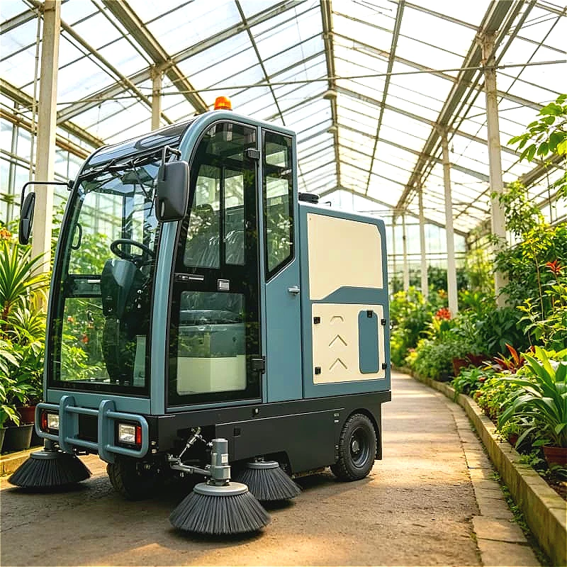 Street Sweeper Ride On Electric Vacuum Road Cleaning Machine for City Sidewalk Plaza Dust Debris Collection Customized
