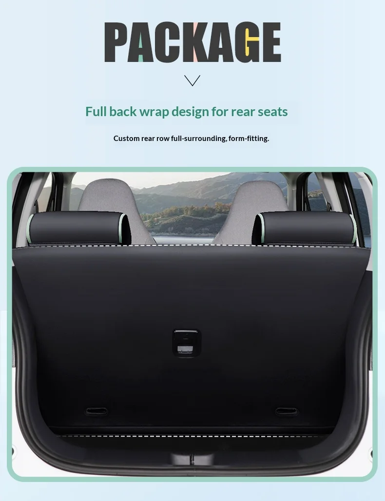 Leapmotor T03 Fünfsitzer-Autositzbezüge, Vollständige Abdeckung, Maßgeschneidert für Originalfahrzeug – Detail 10