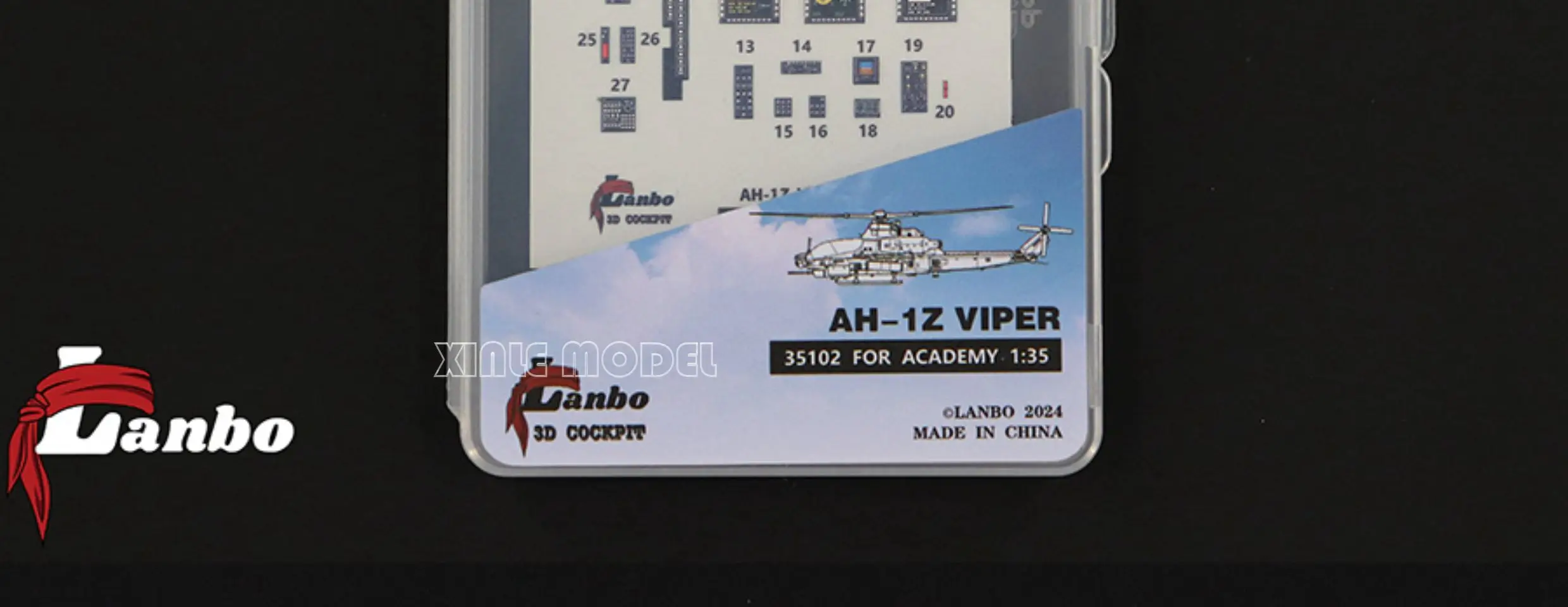 Lambo 3D Color Cockpit Instrument 35102 AH-1Z Elicottero adattato, per Academy 12127 Scala 1/35