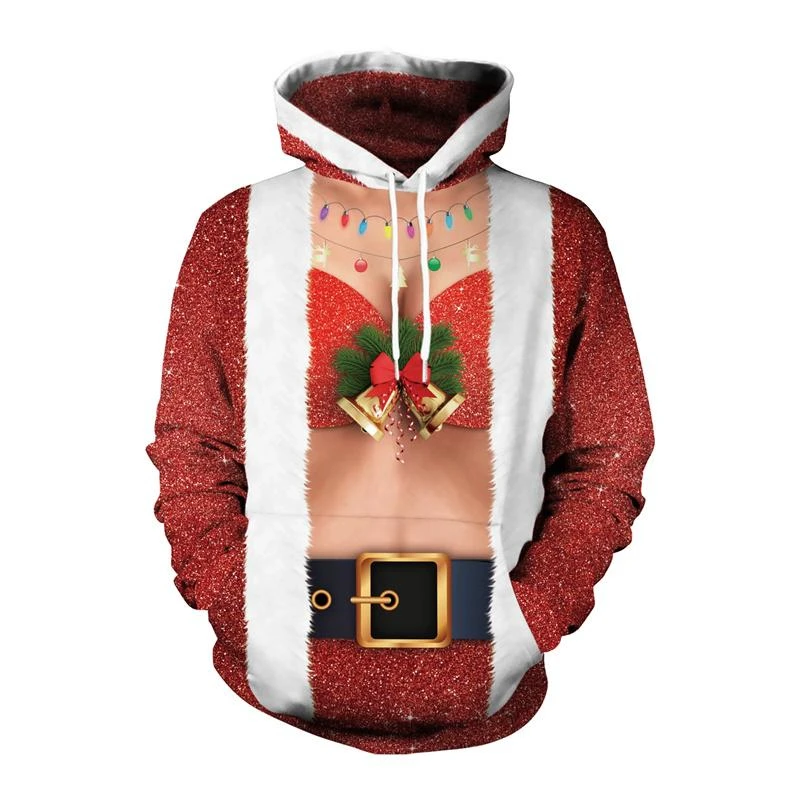 

Fashion Santa Claus Pattern Hoodie Funny Autumn Long Sleeve Men Women 3D Printed Christmas Hoodies Casual Streetwear Sweatshirts