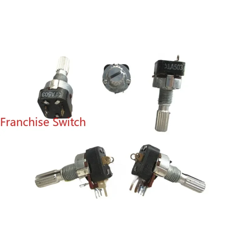 

20PC Single 12Type A50K 50K A503 Potentiometer, Handle Length 20MM Potentiometer With Switch