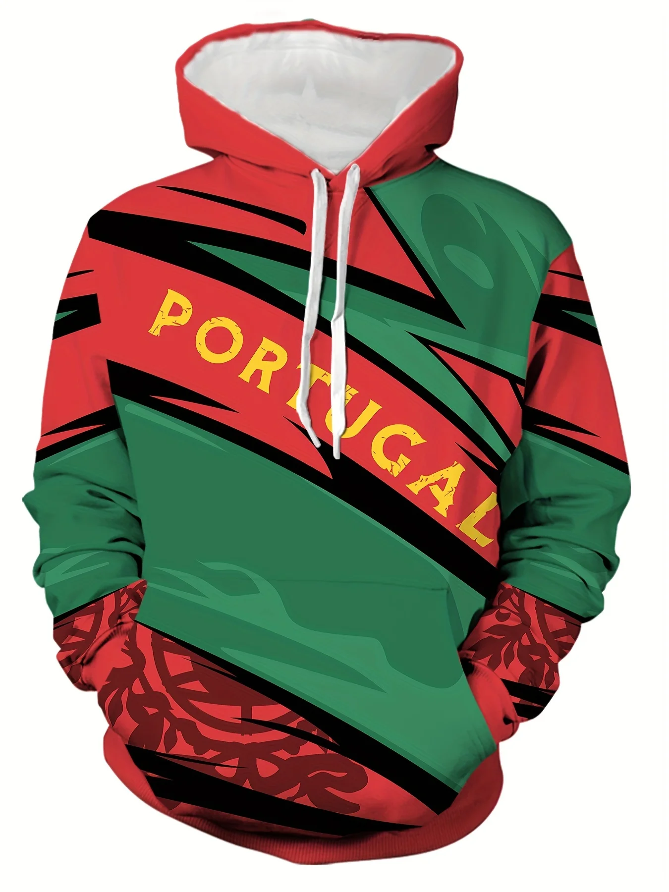 New model: men’s hooded long-sleeve loose-fitting casual printed basic sweatshirt. Perfect for young people in spring, summer, a
