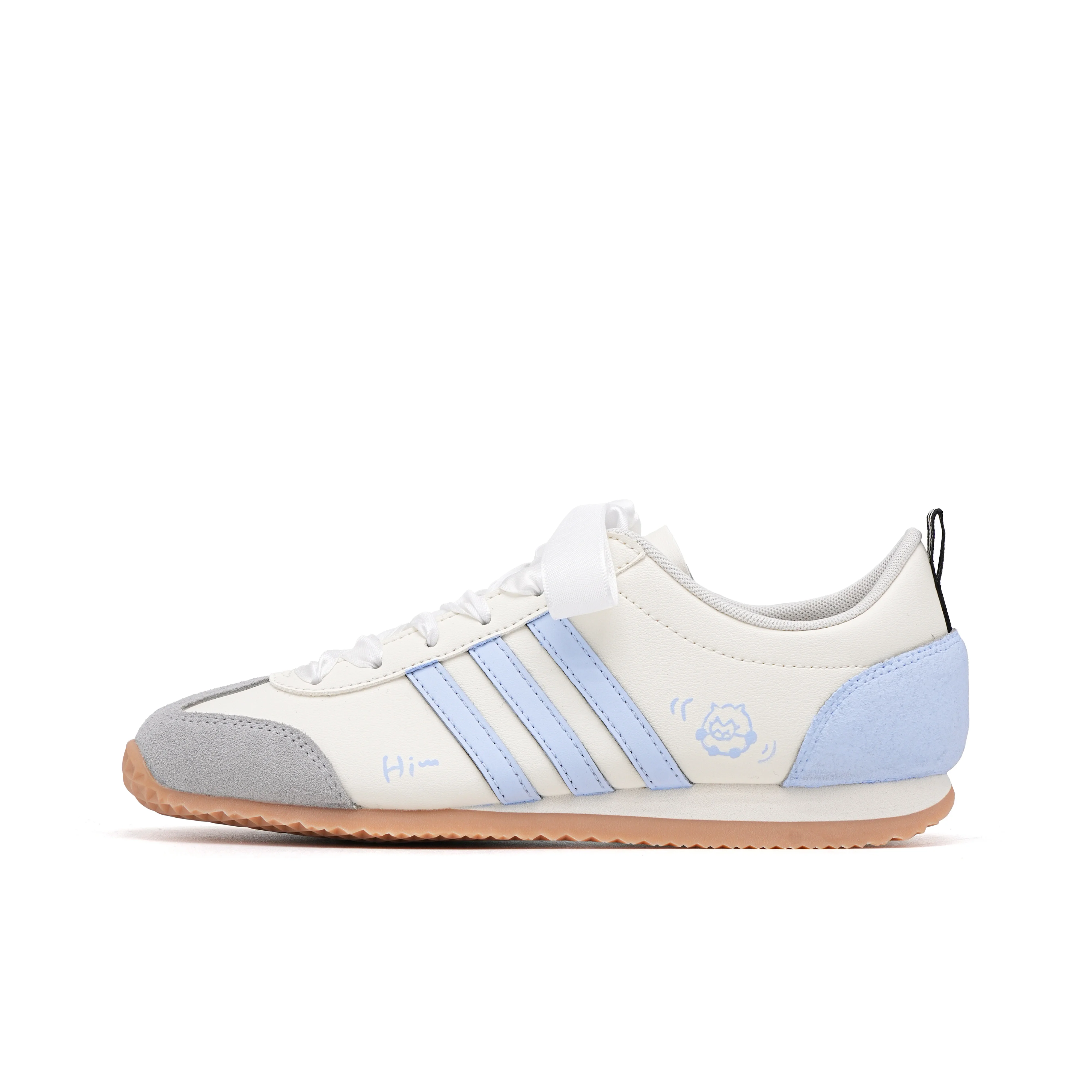 Adidas VS JOG 2.0 German Army Trainers Unisex Low Top Light Blue JS1031(Team1478-)