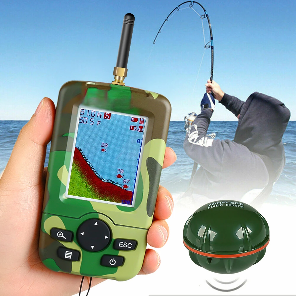 

Fishing Detection Instrument Fishing Gear Underwater HD Sonar Ultrasonic Fish Finding Fish Finder