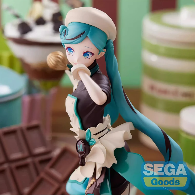 In Stock Original SEGA  Luminasta Hatsune Miku Bitter Pastry Chef Anime Figure Collectible Model Dolls Statuette Ornament Gifts