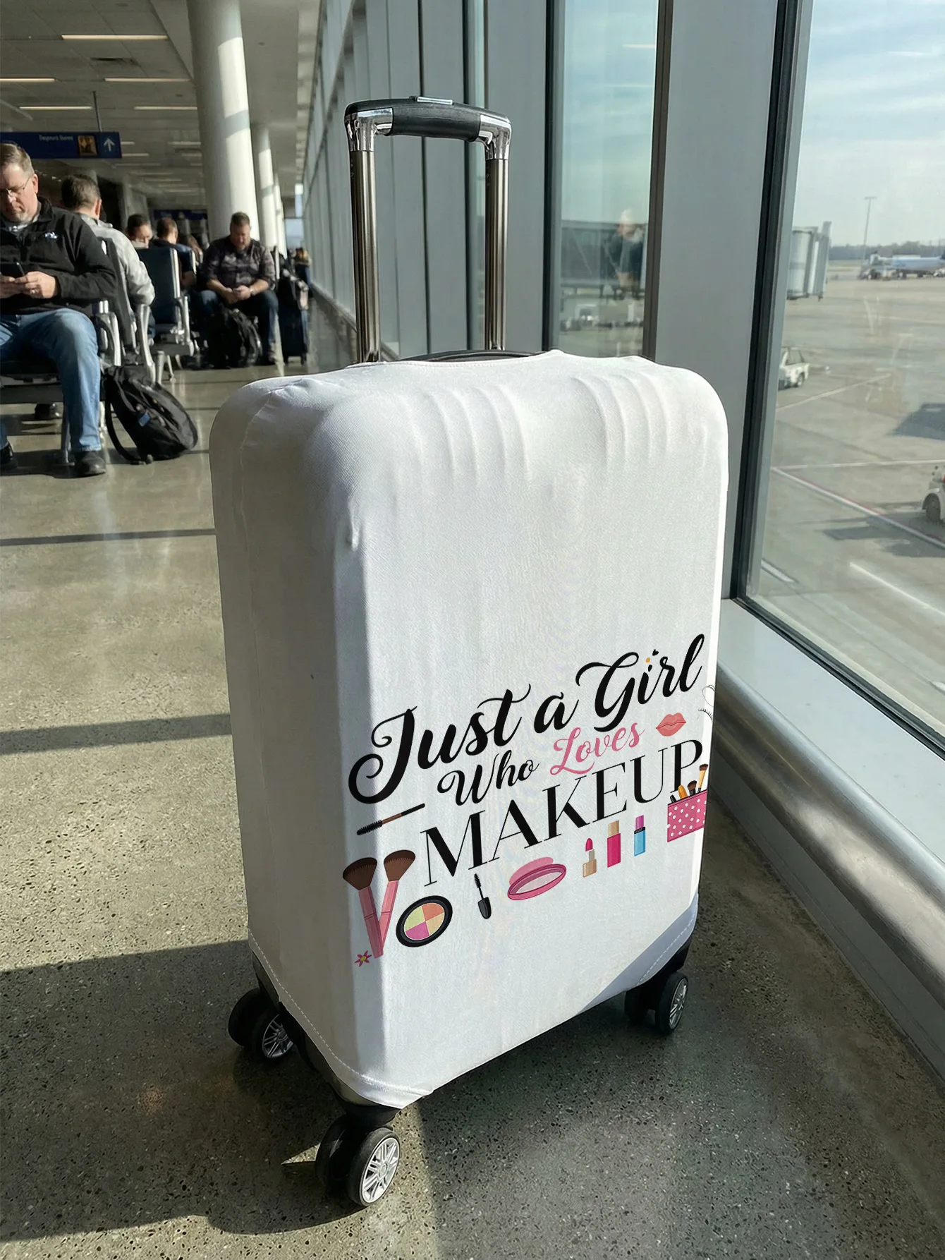 Makeup Print Luggage Cover, Suitable for 18-32 Inch Luggage Cover, Luggage Handle Glove, Travel Accessories