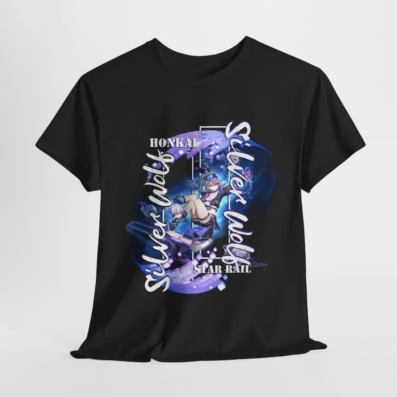 Silver Wolf Honkai Star Rail T-Shirt: Premium Quality Apparel with Stunning Designs! Perfect for Gamers & Anime Enthusiasts!