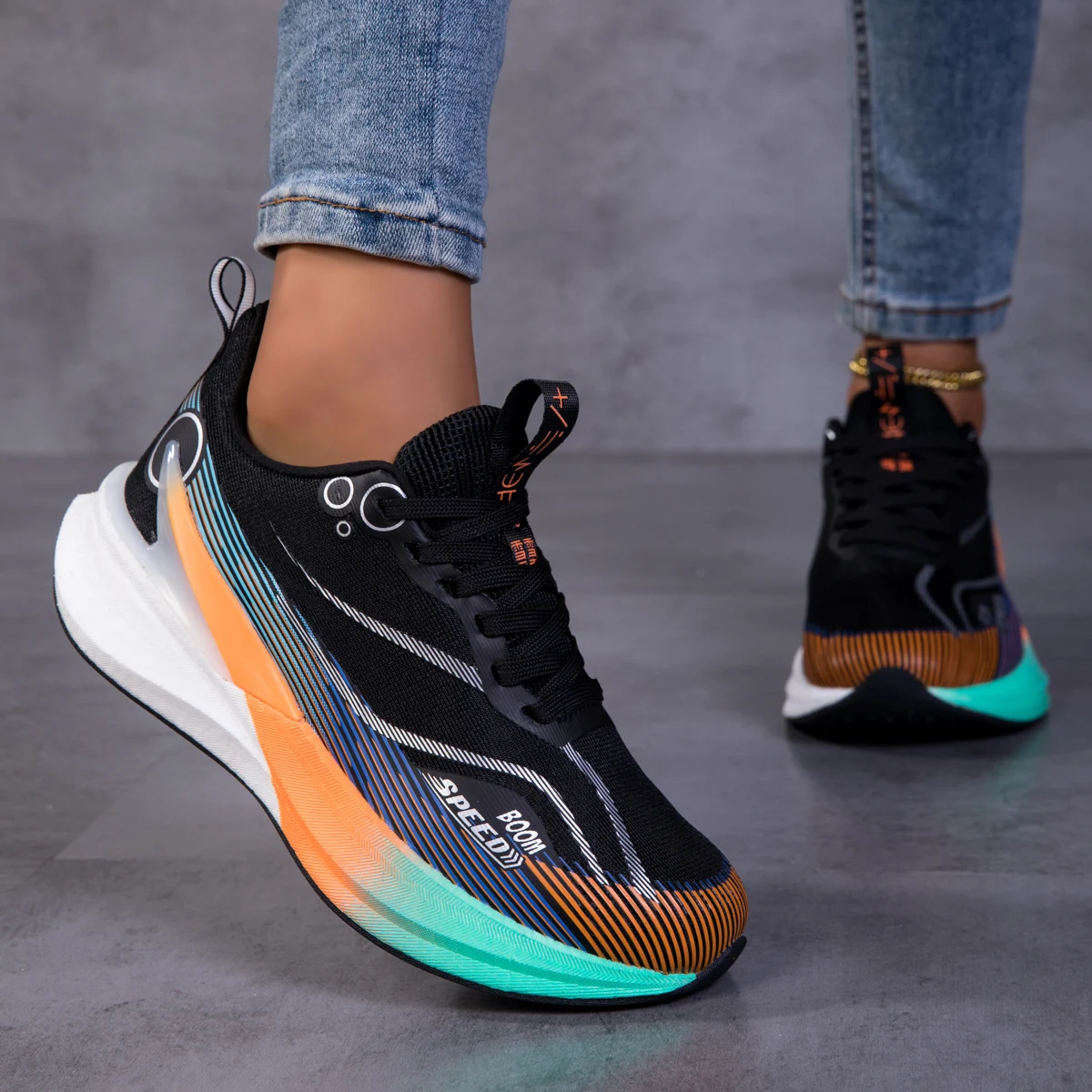 

Professional Running Shoes Unisex Carbon Board Marathon Running Shoes Breathable Lightweight Running Shoes Casual Sports Shoes