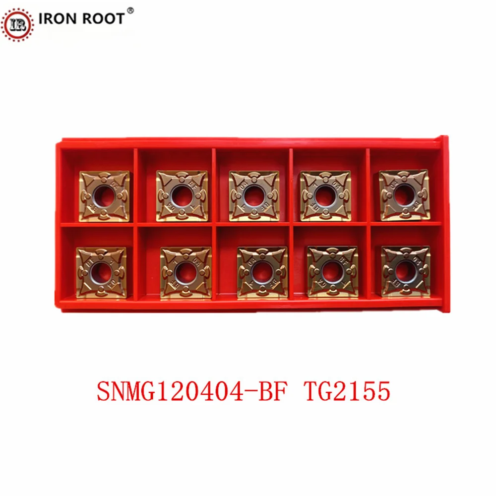 IRON ROOT Turning Tool SNMG120404 -BF SNMG190612 -MS TG2155 CNC Lathe Turning Tool Carbide Turning  Insert  MSDNN MSRNR For M