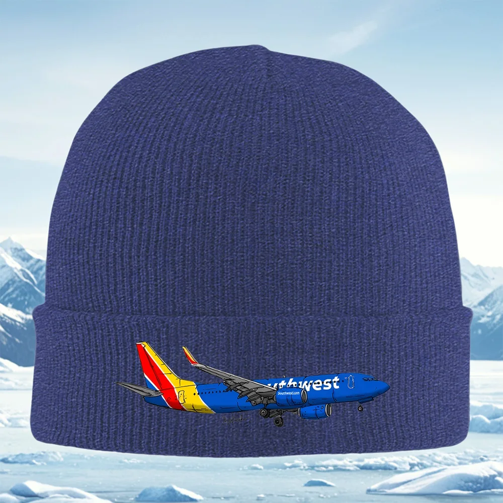 طائرة جنوب غربية بأجنحة للرجال والنساء للجنسين قبعة محبوكة قبعة صوفية شتوية حرارية دافئة لعيد الميلاد وركوب الدراجات في الهواء الطلق والمشي لمسافات طويلة #4