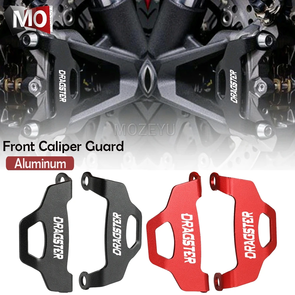 

For MV Agusta Dragster 800 RR RC SCS Rosso 2022 2023 Motorcycle Accessories CNC Aluminium Front Brake Caliper Cover Guard 800RR