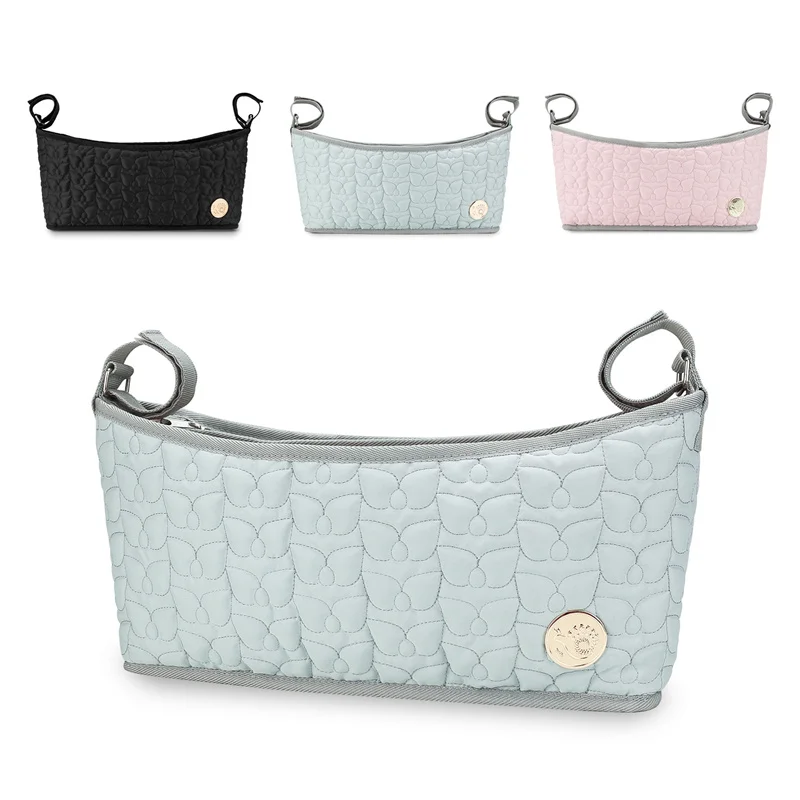 Baby Stroller Hanging Bag Outside Handcart Mommy Bag Waterproof Baby Diaper Botter Storage Organizer Bag Stroller Accessories