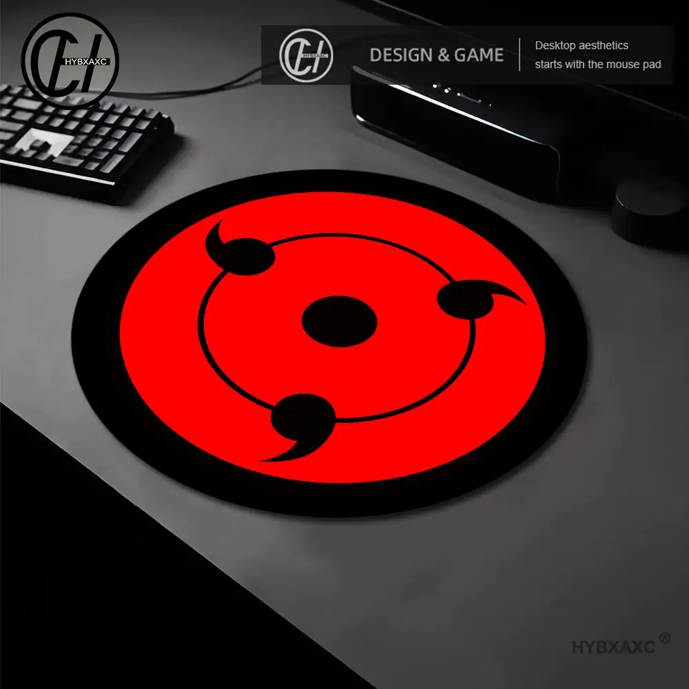 

Japan Anime Keyboard Rug PC Gamer Cabinet Circular Mouse Pad Laptop Dark N-narutoS U-uzumakiS Mousepad Cool Rubber Desk Mat