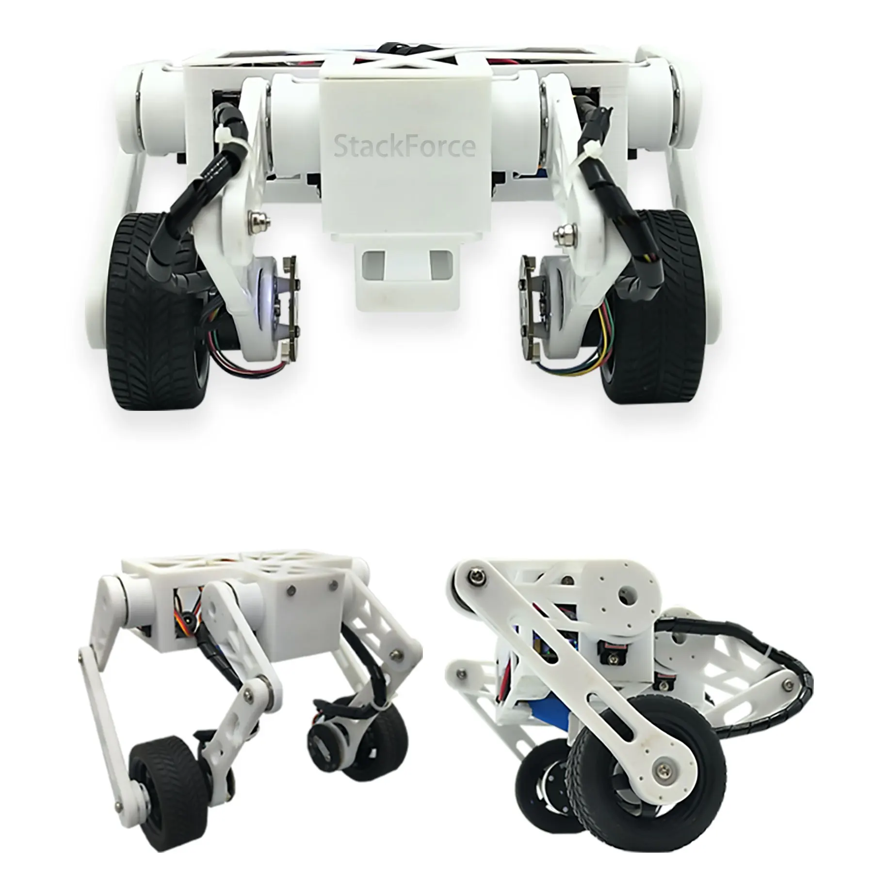 Mini Wheeled Biped Robot Kit StackForce, Programmable Wheel-Leg Robot with Brushless Motor,Self-Balancing Robot Support IsaacGym