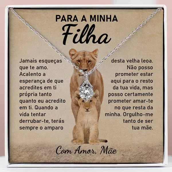 Para a minha filha – Colar com zircónias cúbicas LILLIA_ALLURE To My Daughter Gift New Fashion Necklace Gift for Women