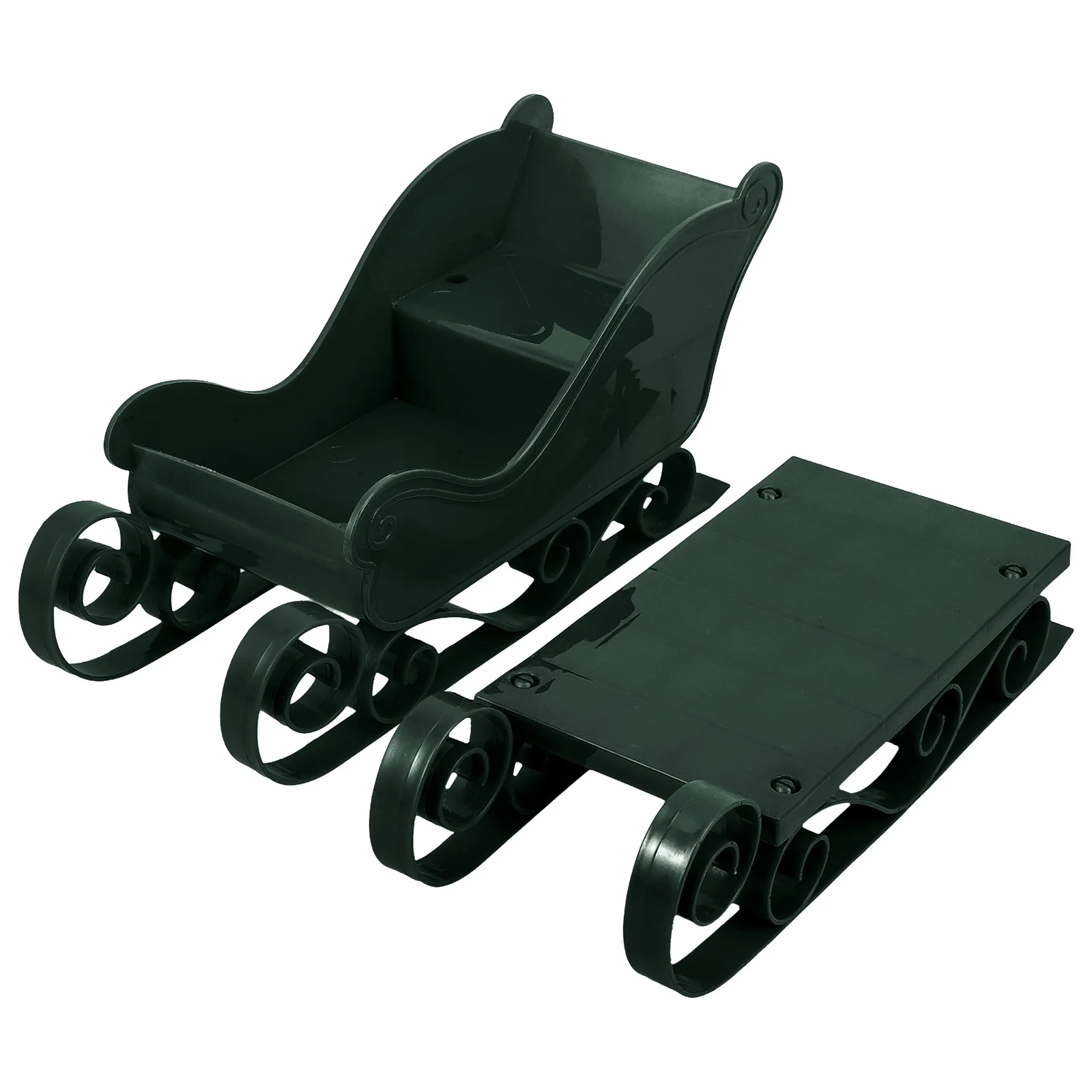 

2pcs Mini Sled Ski Ornament Desktop Sleigh Decor For Christmas Party Festival Theme Decoration Xmas Tree Hanging Pendant Plastic