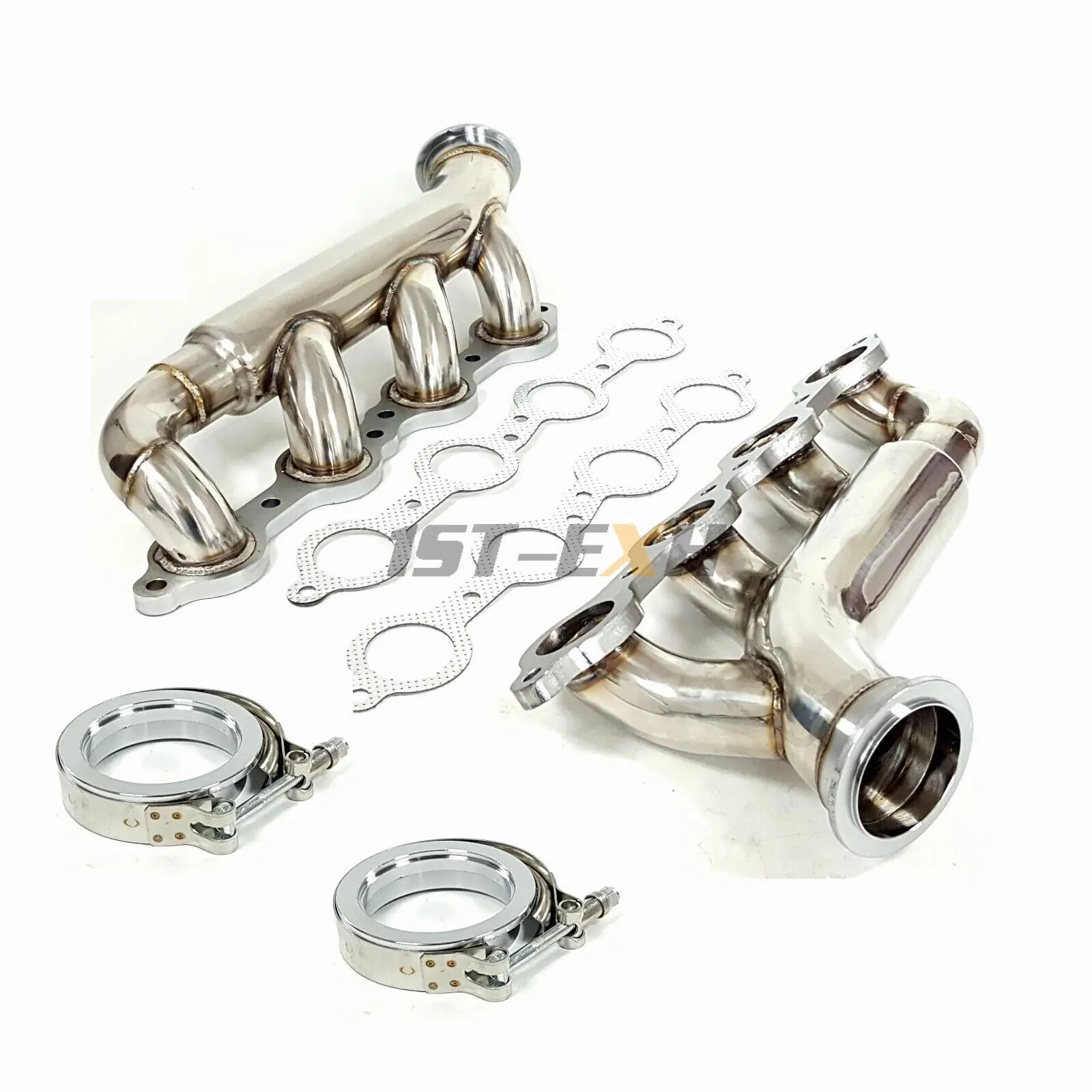 Exhaust Turbo Headers FOR F-Body 1998-2019 Chevrolet Camaro Corvette Pontiac Firebird 5.7L 6.2L