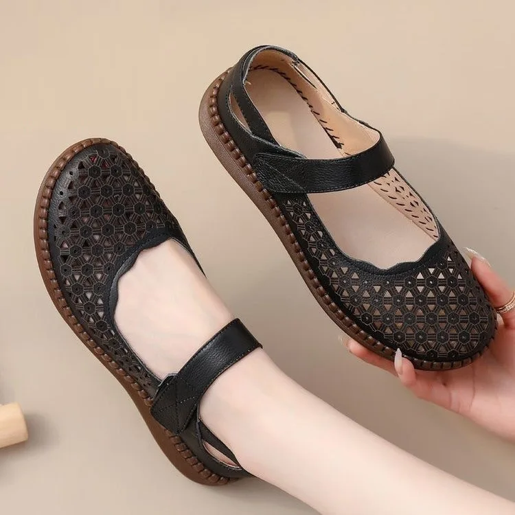 

Women Sandals Summer Platform Breathable Shoes Year Leisure Mother Shoes Soft Bottom Fashion Platform Sandals Womens Shoes