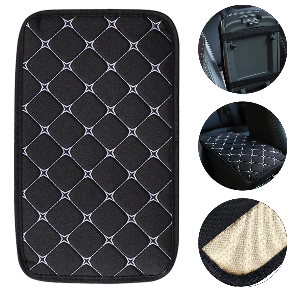 

Universal Armrest Mat Center Console Cover Cushion Pad for Car Suv Polyester Breathable Material Exquisite Embroidered Design