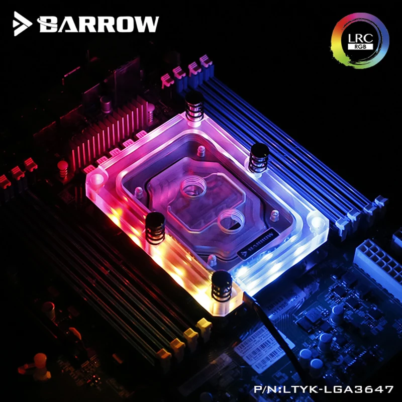 Imagem -04 - Barrow Ltyk-lga3647 Lrc Rgb 2.0 Cpu Bloco de Resfriamento de Água para Skylake-e-lga3647 Servidor Cpu Bloco de Água