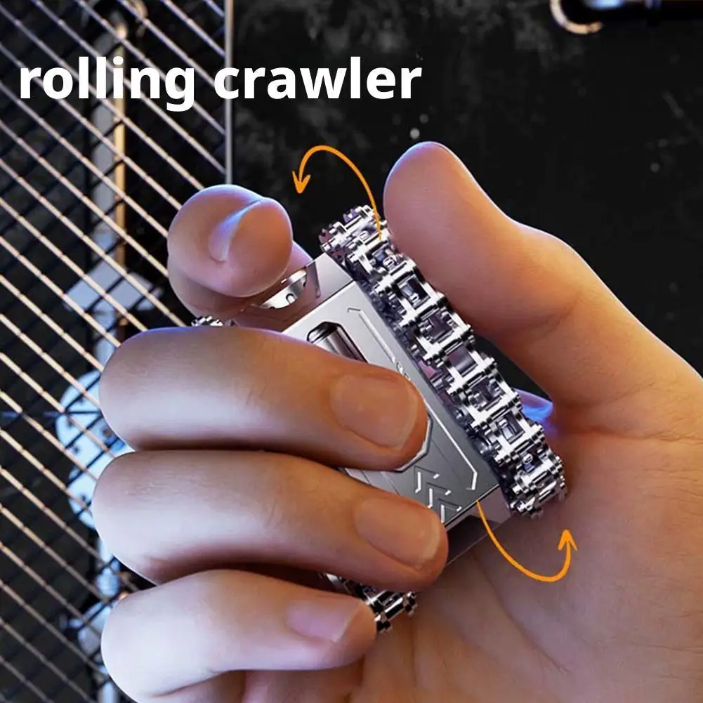 Ratsche Rad Fidget Roller Magnetische Push Karte Schieben Platte Kette Relief Mechanische Rotierenden Fidget Stress Getriebe Spinn P9g7