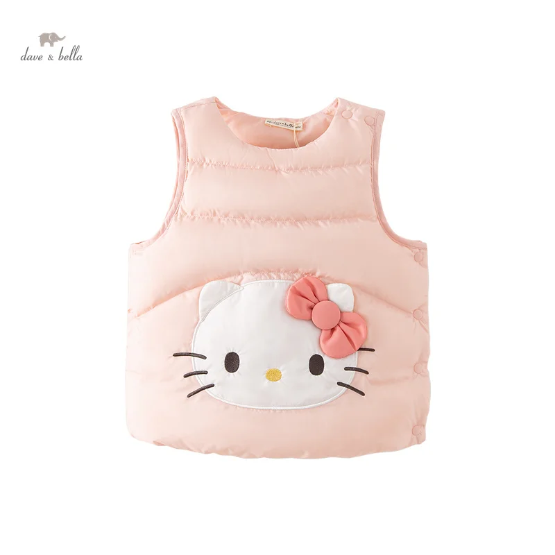 Hello Kitty Dave Bella Children Down Vest Tank Top Down Jackets  Autumn Winter Girls Boys Fashion Casual Party DB4236972