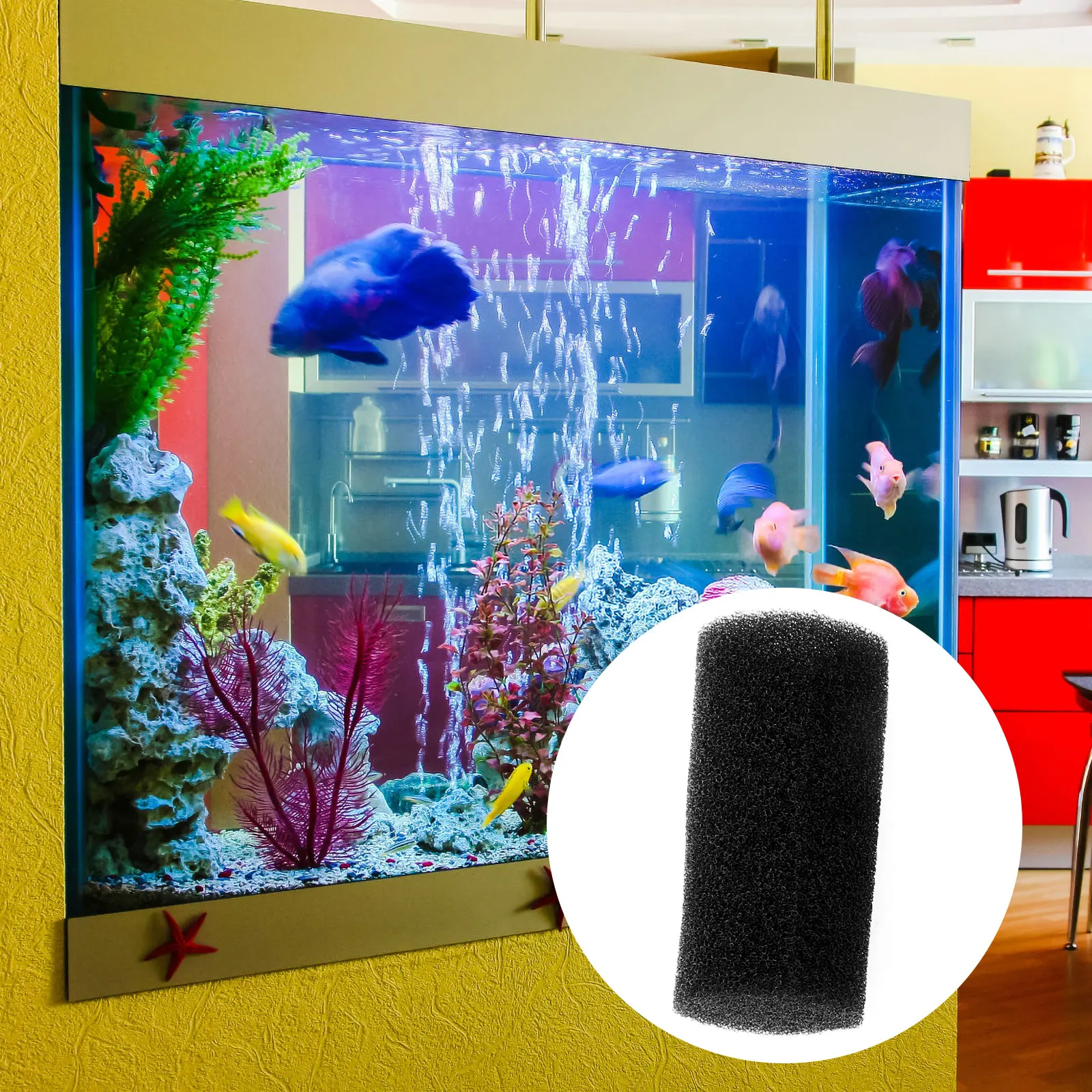 

6 pcs Pre-Filter Cartridge Replacement For Aquarium 22Mm Premium Sponge Tank Sponge Filter Freshwater Marine Efficient