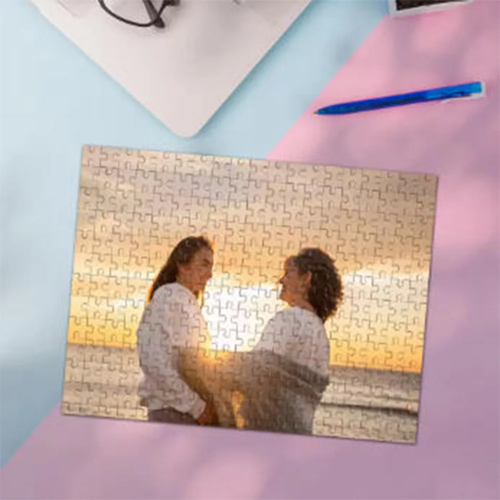 35/300/500/1000pcs Personalized Custom Photo Puzzle Friend Upload Photo For Customized Puzzle Unique Gift For Family Friends