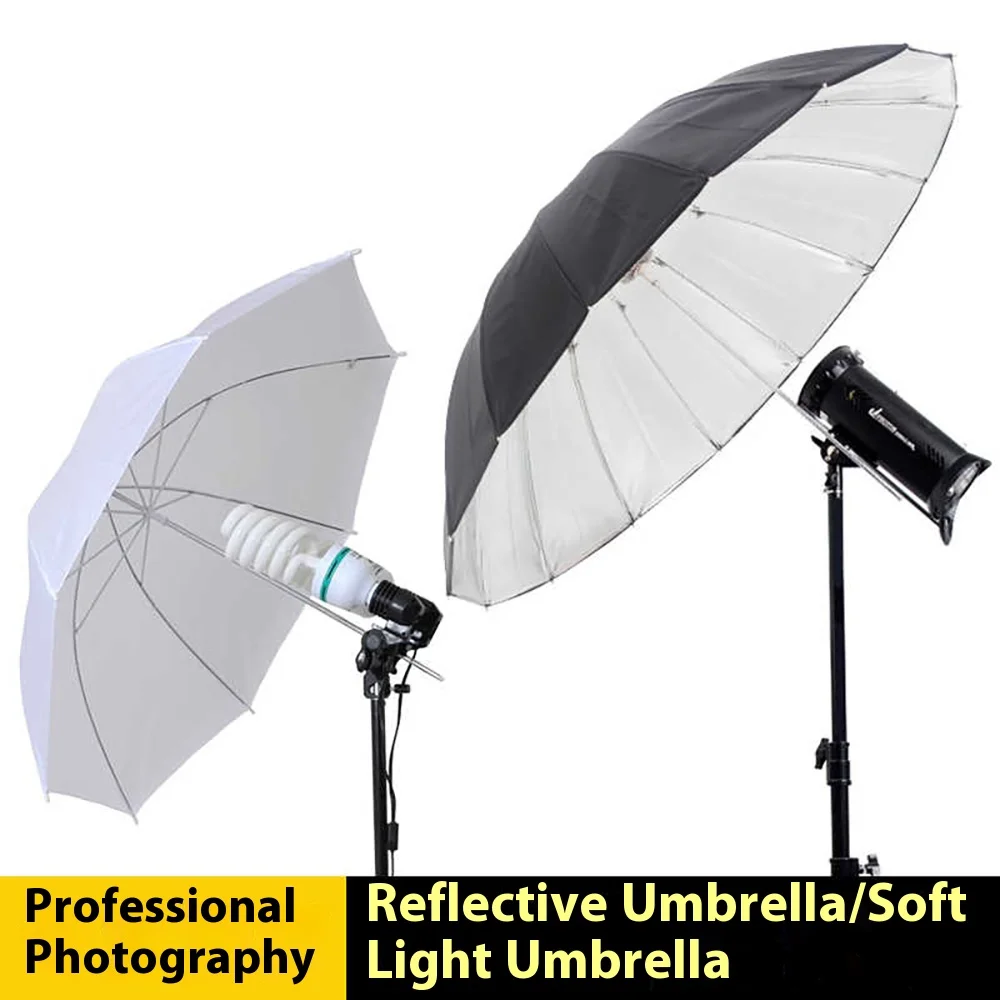 83cm 105cm Photography Light Reflector Umbrella White Soft Studio Umbrella for Photography Lighting Umbrella Diffuser Accessory