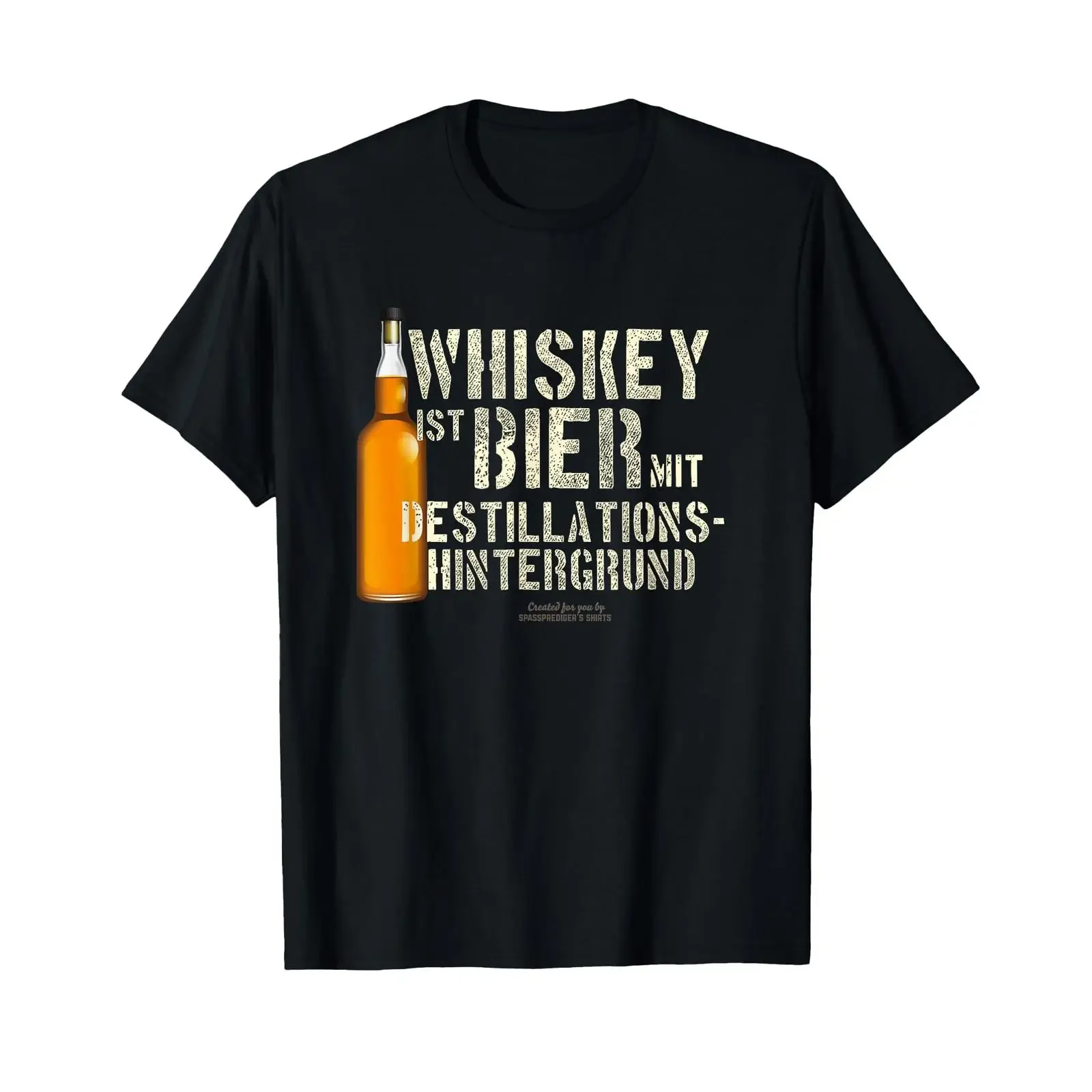 Bière avec Fond de Distillation Humoristique sur la T Shirt vintage Washed streetwear Soft graphic Breathable fashion Casual