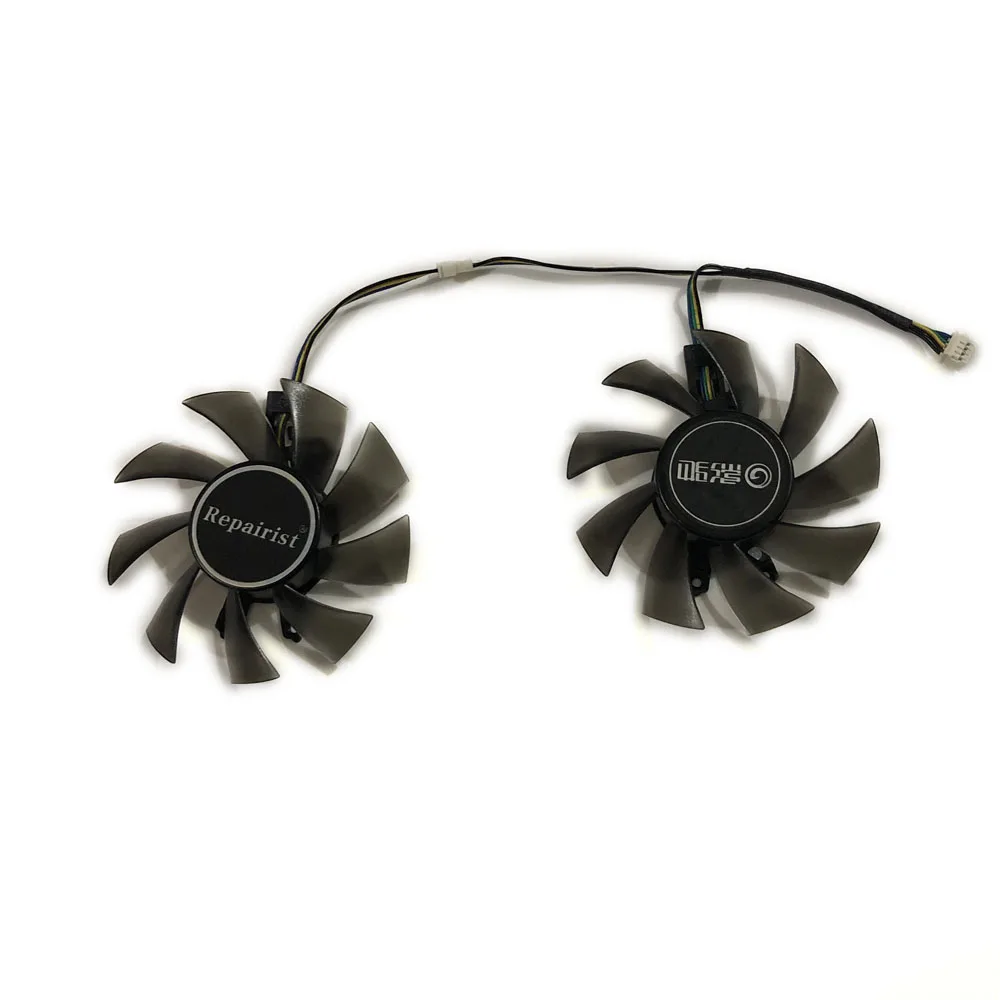 2Pcs/Set 80(75)MM FY08015M12LPA,T128015DU,GPU VGA Cooler,Video Card Fan,For KFA2 GTX1650 EX,For KFA2 GTX 1660 Ti White Mini