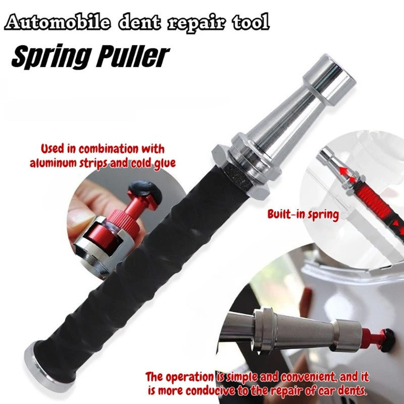 

Built-in spring Telescopic Small Pull Hammer Car Dent Repair Sliding Hammer Mini Anti-Skating Hail Pull Hammer Tool Set