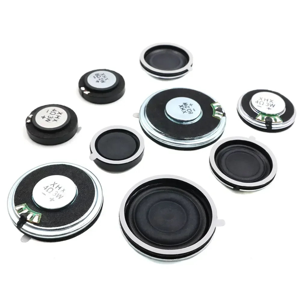 Membrane Composite en fer 40MM, 2 pièces, 4CM, 4 Ohm, 3W, haut-parleur 40 MM, 8Ohm, 2 watts, klaxon Ultra-fin, composants acoustiques