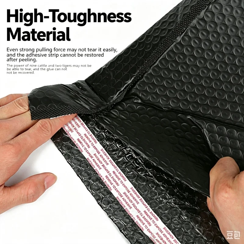 50Pcs Black Envelope Bags Self-Sealing Mailing Bags Inflatable Bubble Mailing Envelopes Shipping Packaging Bags Multiple Sizes