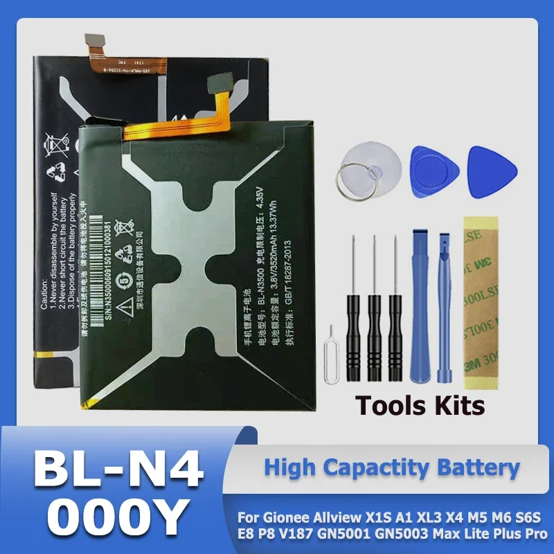 BL-N4000 BL-N4000A BL-N4600Z Battery For Gionee Allview X1S A1 XL3 X4 M5 M6 S6S E8 P8 V187 GN5001 GN5003 Max Lite Plus Pro