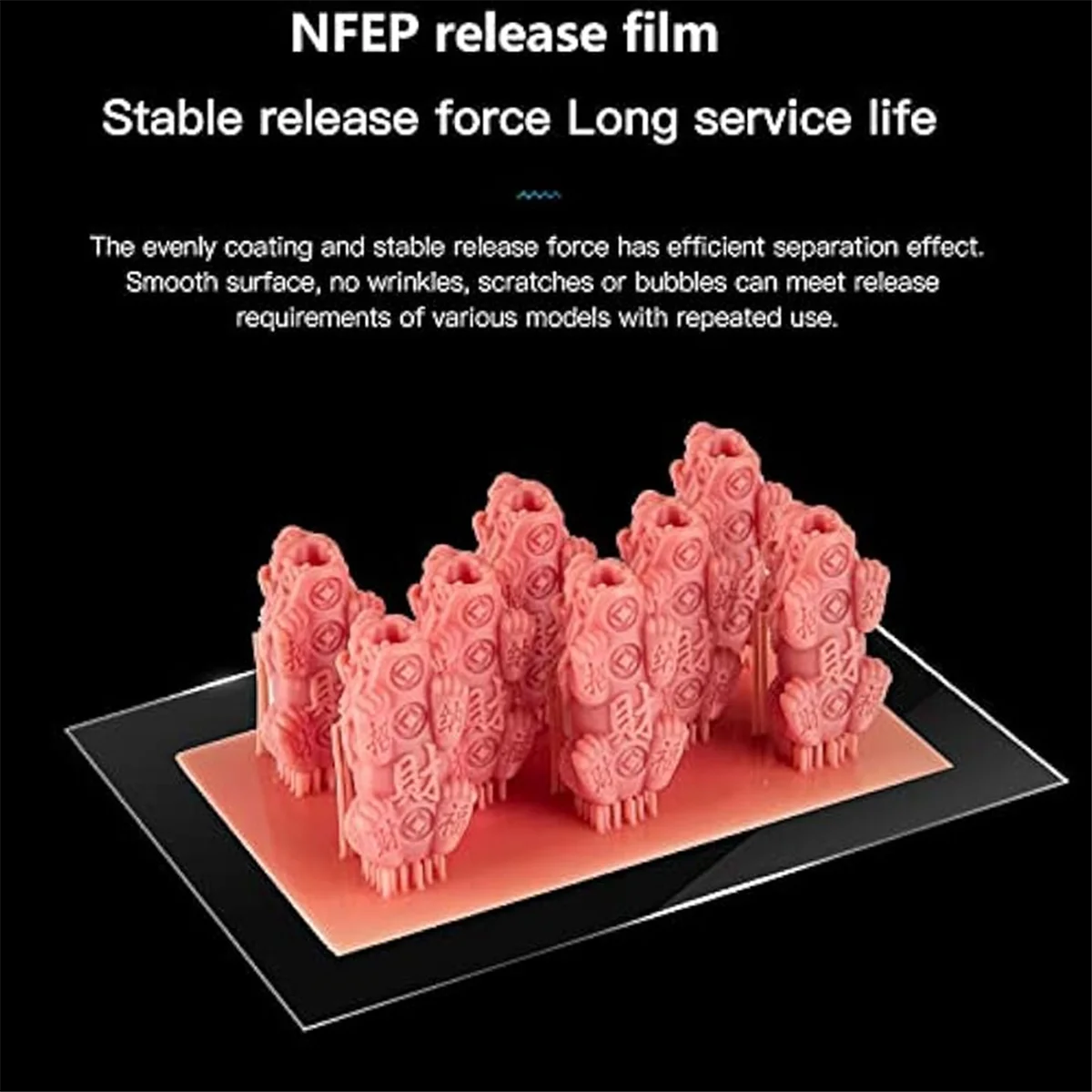 5PCS FEP 2.0 NFEP Film for 3D Printer,Release Film for Saturn 2,Saturn 3 Ultra,Saturn 4, Aturn 4 Ultra,290x210x0.127mm